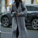 Vintage Clear Cable Knit Coat