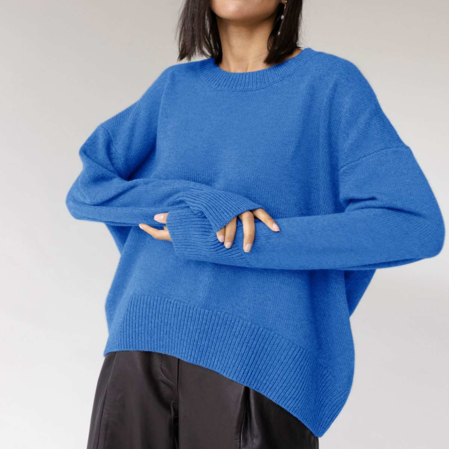 289f1125f72f9123cb5d6d52b4bd0b93.jpeg Knitted Loose Solid Color Sweater - Image 1