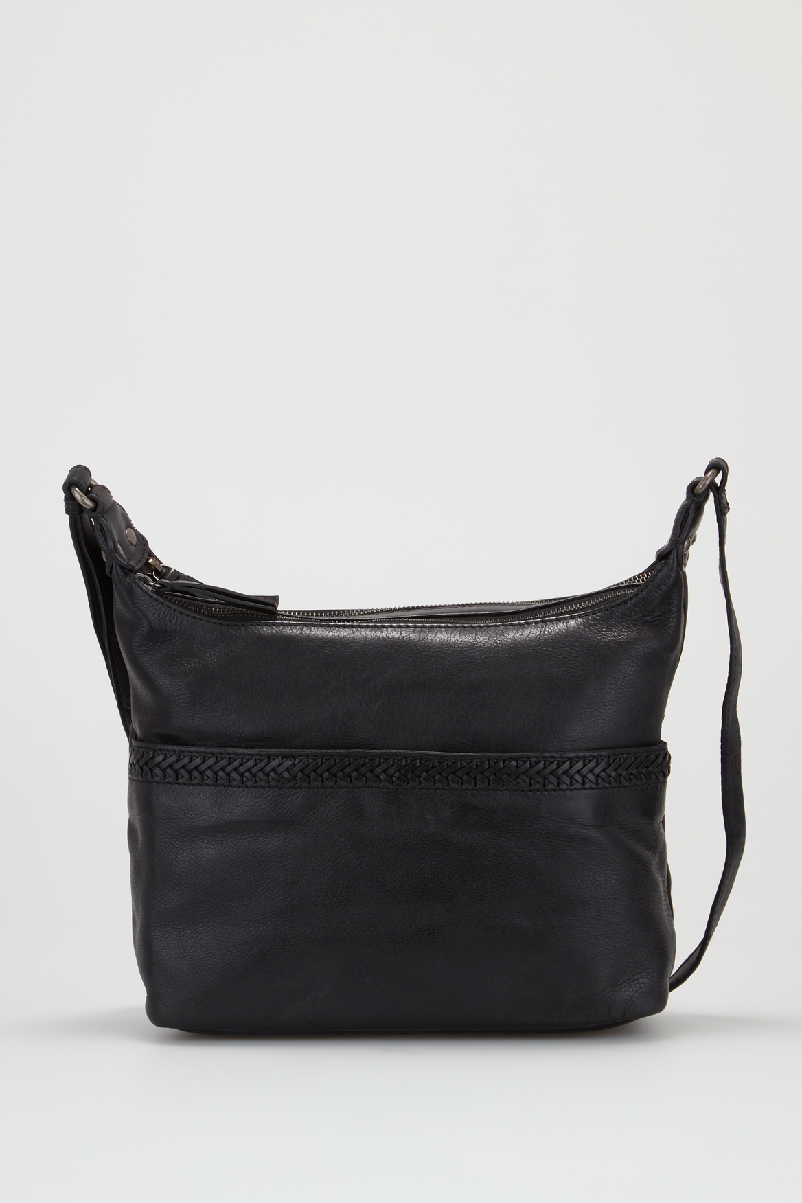 3204546_1.png Isla Leather Braided Crossbody Bag - Image 1