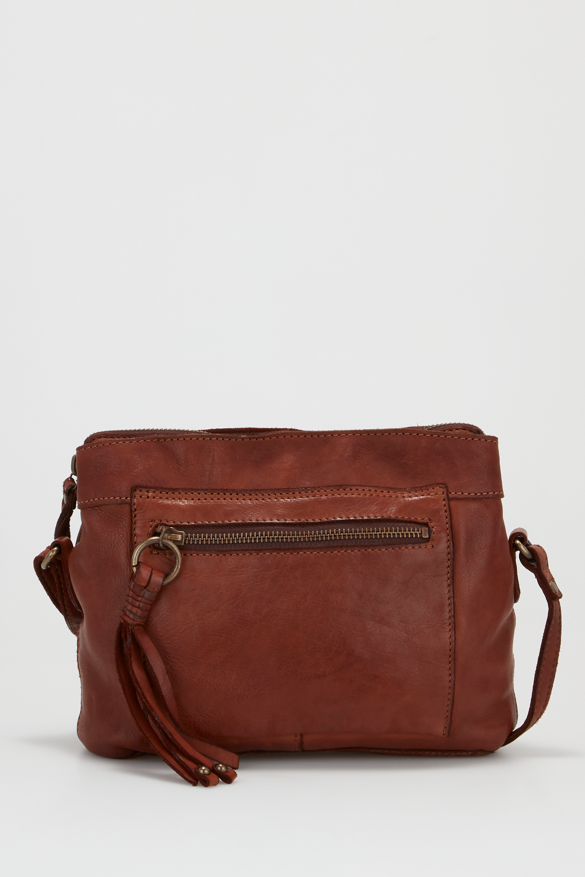 3204606_1.png Ari Leather Tassel Crossbody Bag - Image 1