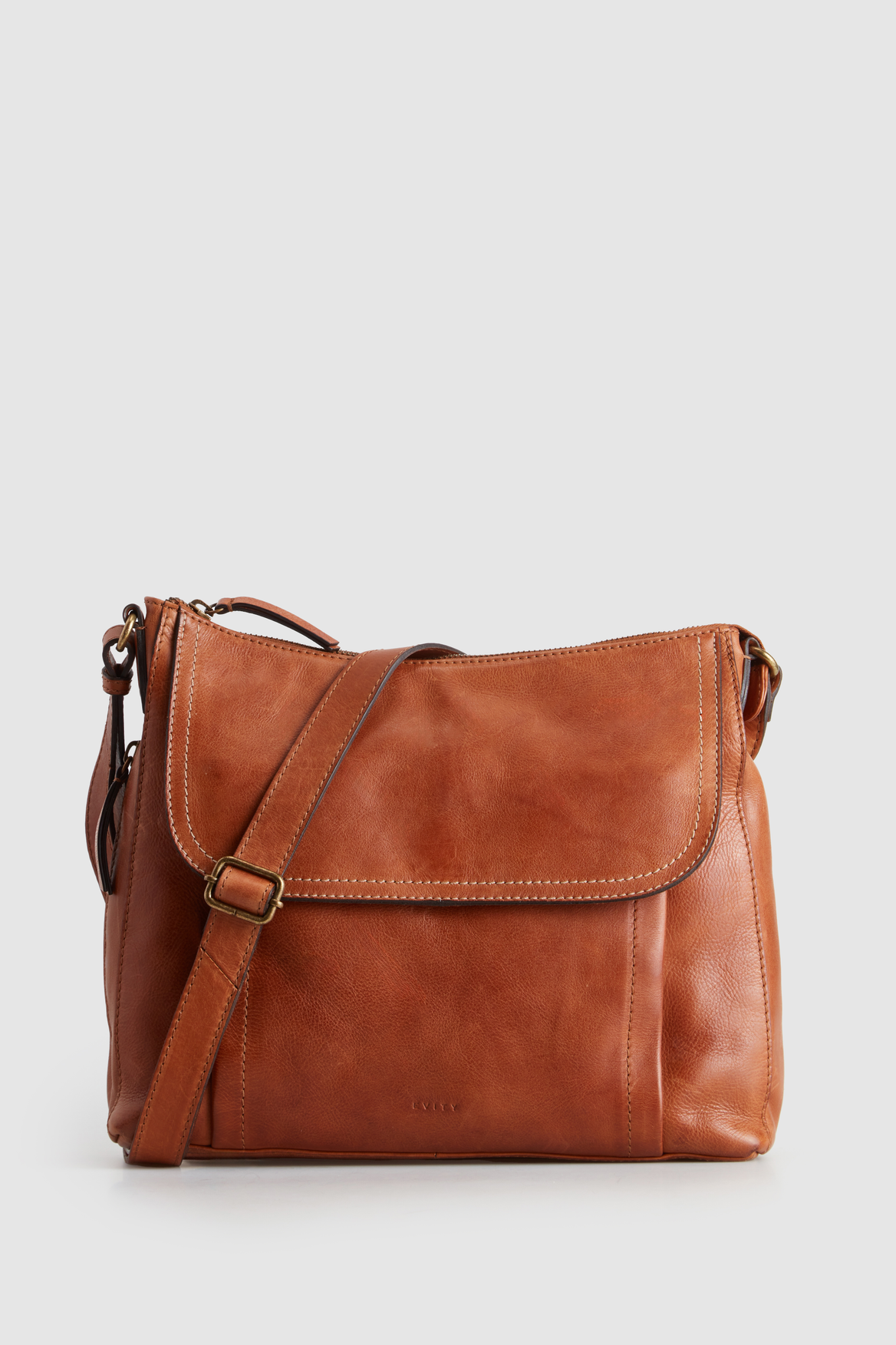 3215115_1.png Maya Leather Large Crossbody Bag - Image 1