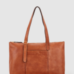 Ivy Leather Buckle Work Tote Bag