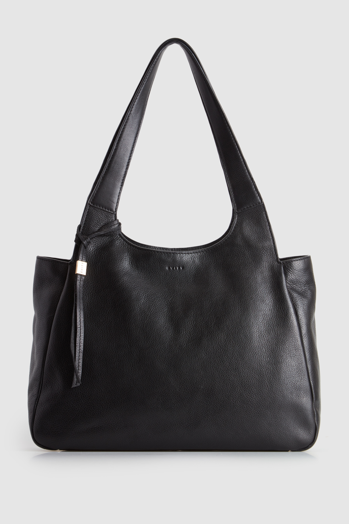 3222165_1.png Clara Leather Charm Tote Bag - Image 1