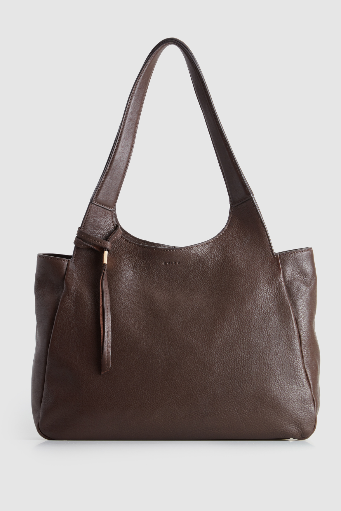 3222166_1.png Clara Leather Charm Tote Bag - Image 1