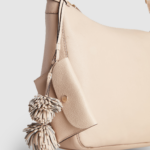 Leather Pom Pom Coin Purse Charm
