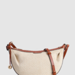 Alana Leather Canvas Crossbody Bag