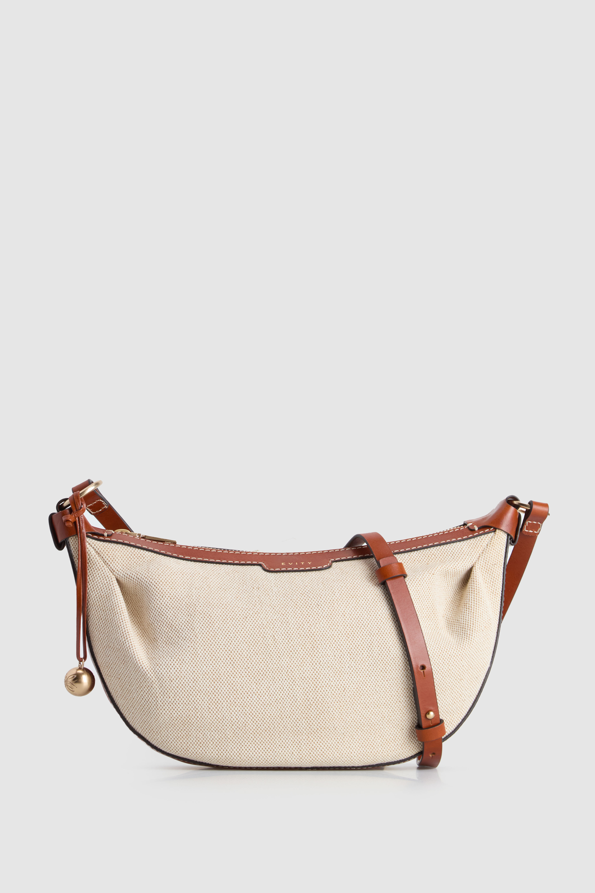 3223737_1.png Alana Leather Canvas Crossbody Bag - Image 1