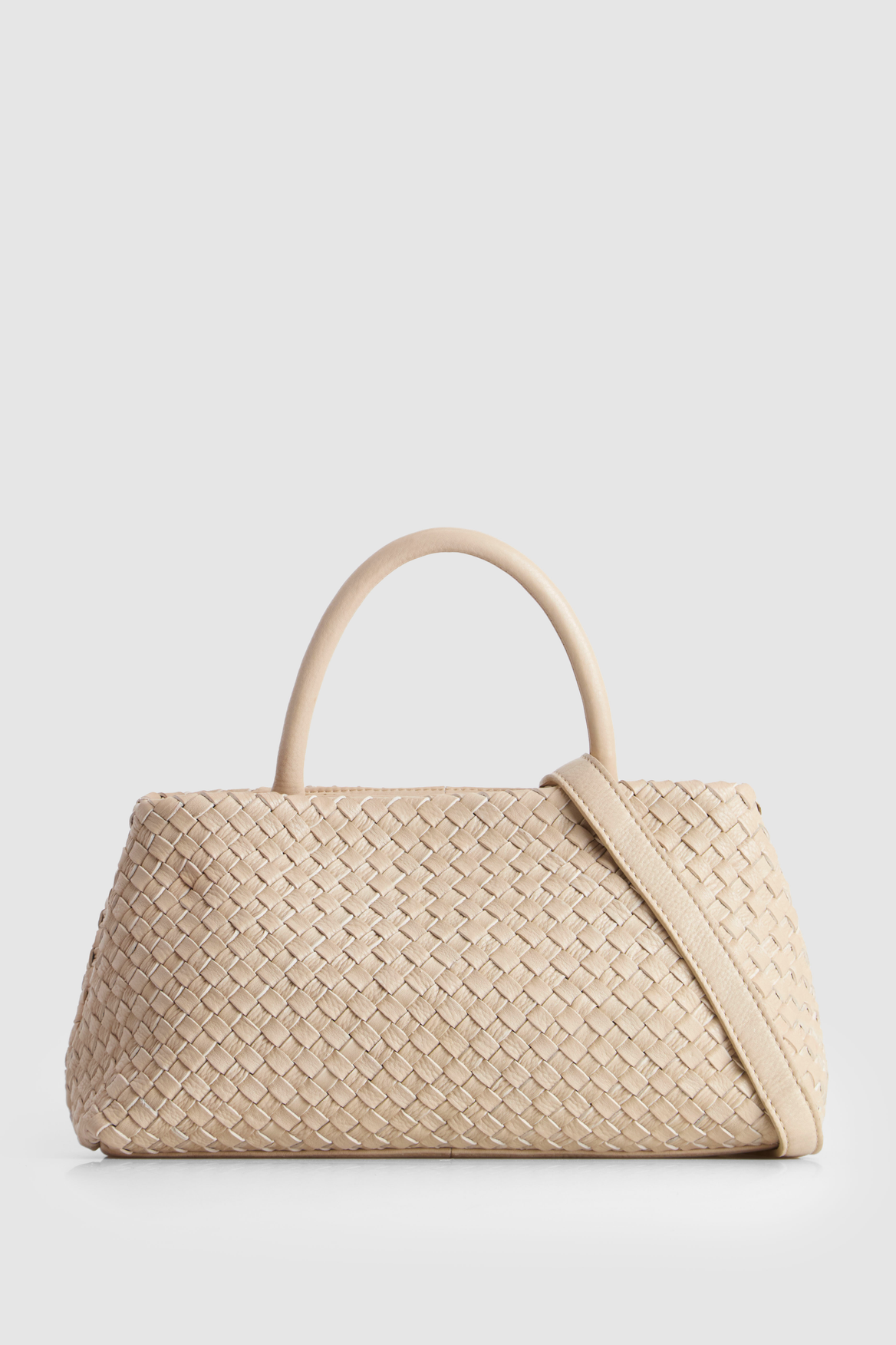 3223837_1.png Margo Leather Weave Shopper Bag - Image 1