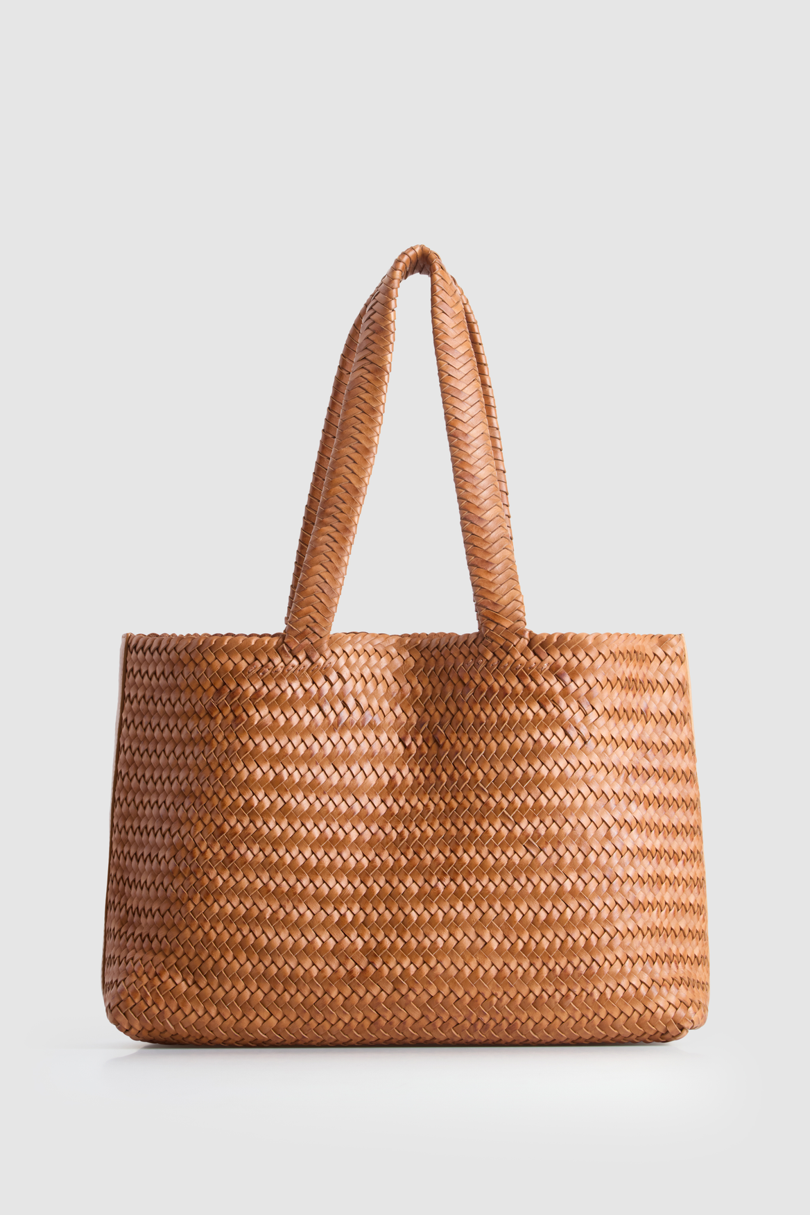 3223846_1.png Elise Leather Weave Tote Bag - Image 1