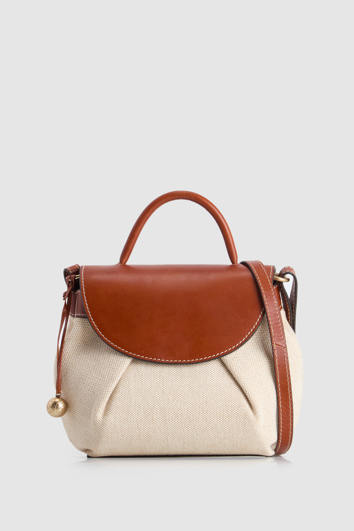 3223877_1.png Alana Leather Canvas Crossbody Bag - Image 1