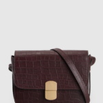 Lila Leather Flap Crossbody Bag