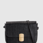 Lila Leather Flap Crossbody Bag