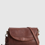 Ari Leather Flap Crossbody Bag