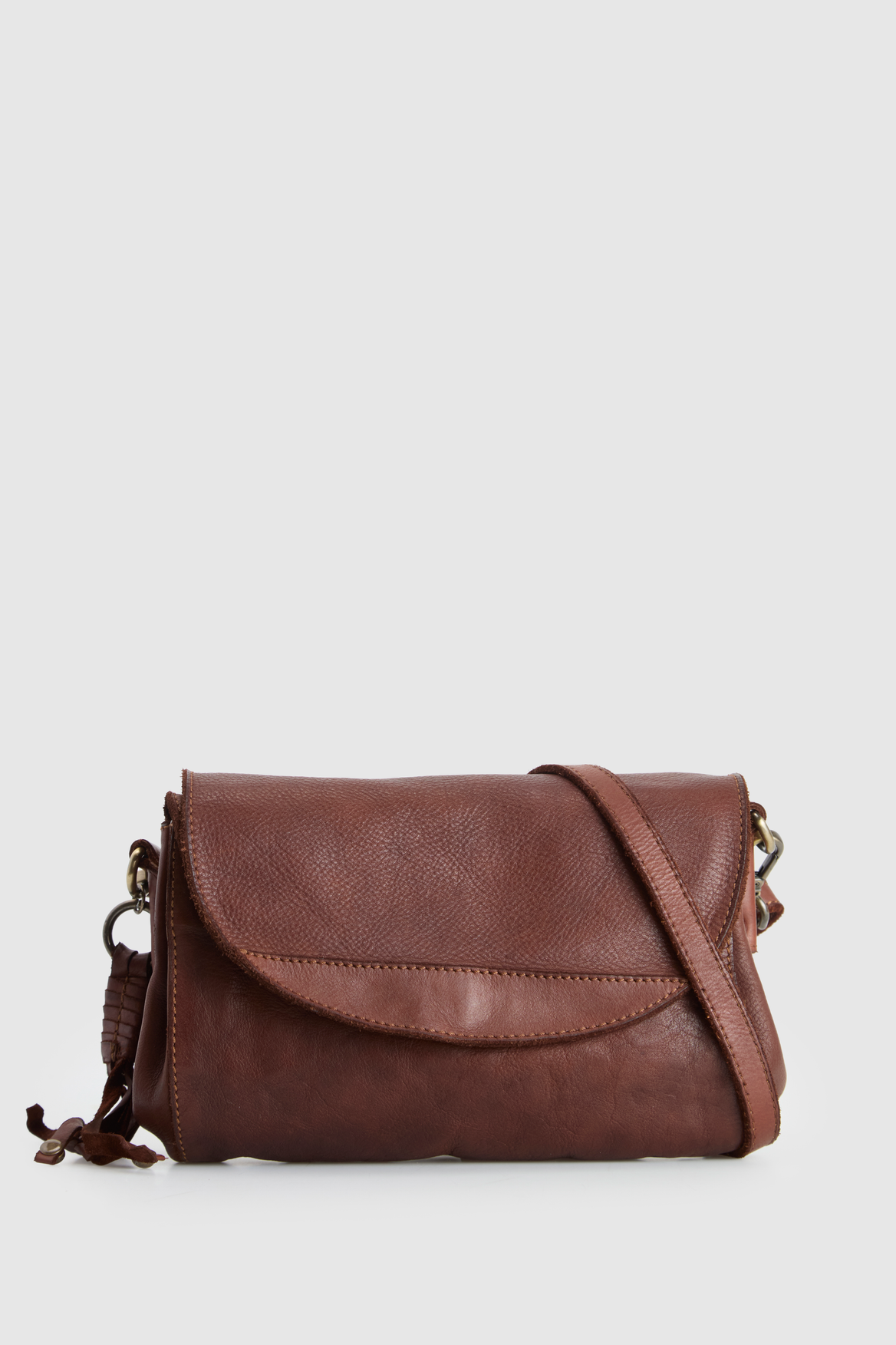 3225736_1.png Ari Leather Flap Crossbody Bag - Image 1