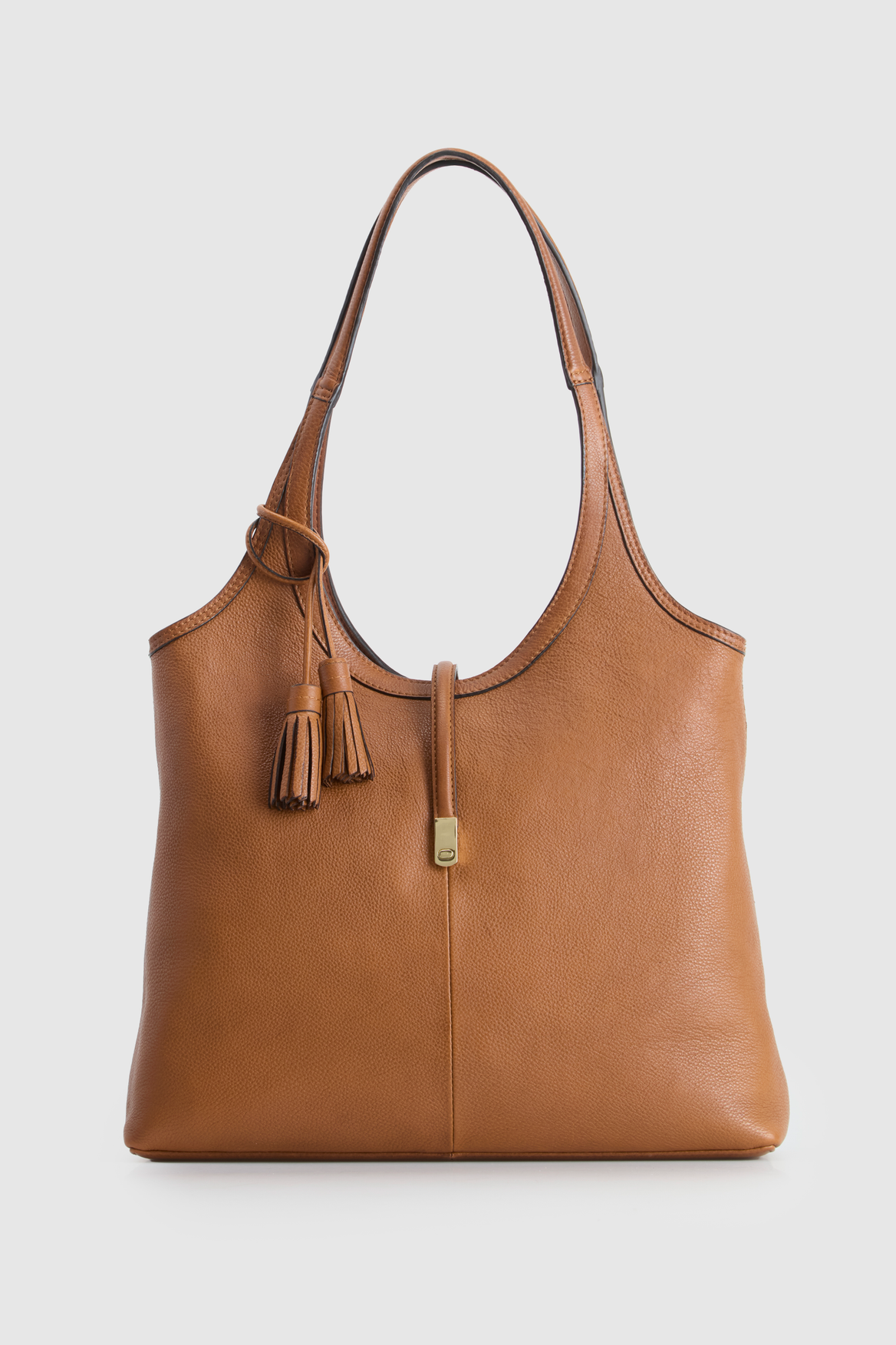 3225745_1.png Maisy Leather Tassel Tote Bag - Image 1