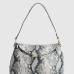 Iris Snake Leather Shoulder Bag