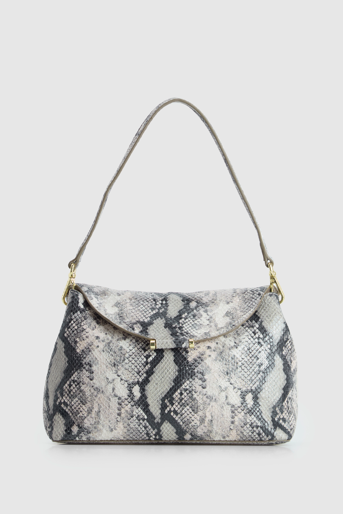 3225784_1.png Iris Snake Leather Shoulder Bag - Image 1