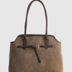 Malia Leather Suede Tote Bag