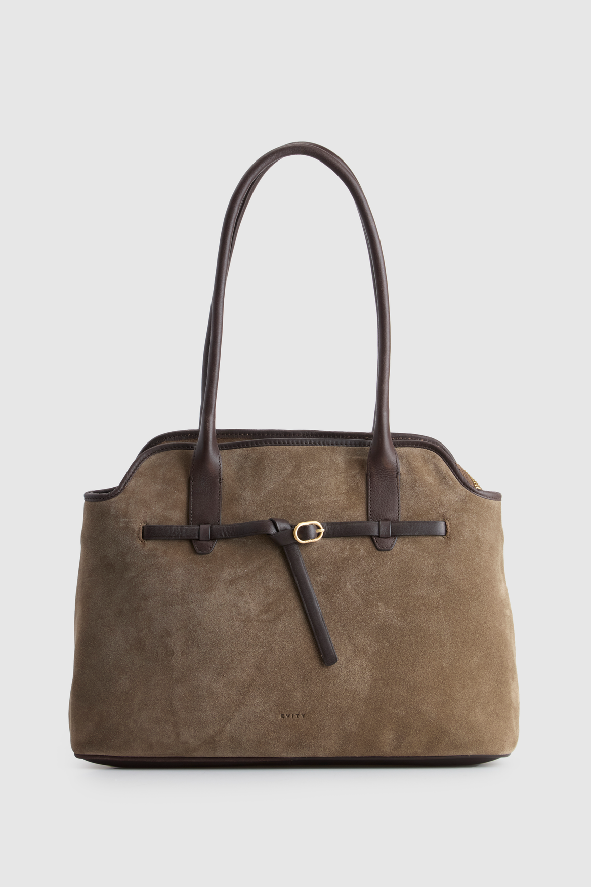 3227266_1.png Malia Leather Suede Tote Bag - Image 1