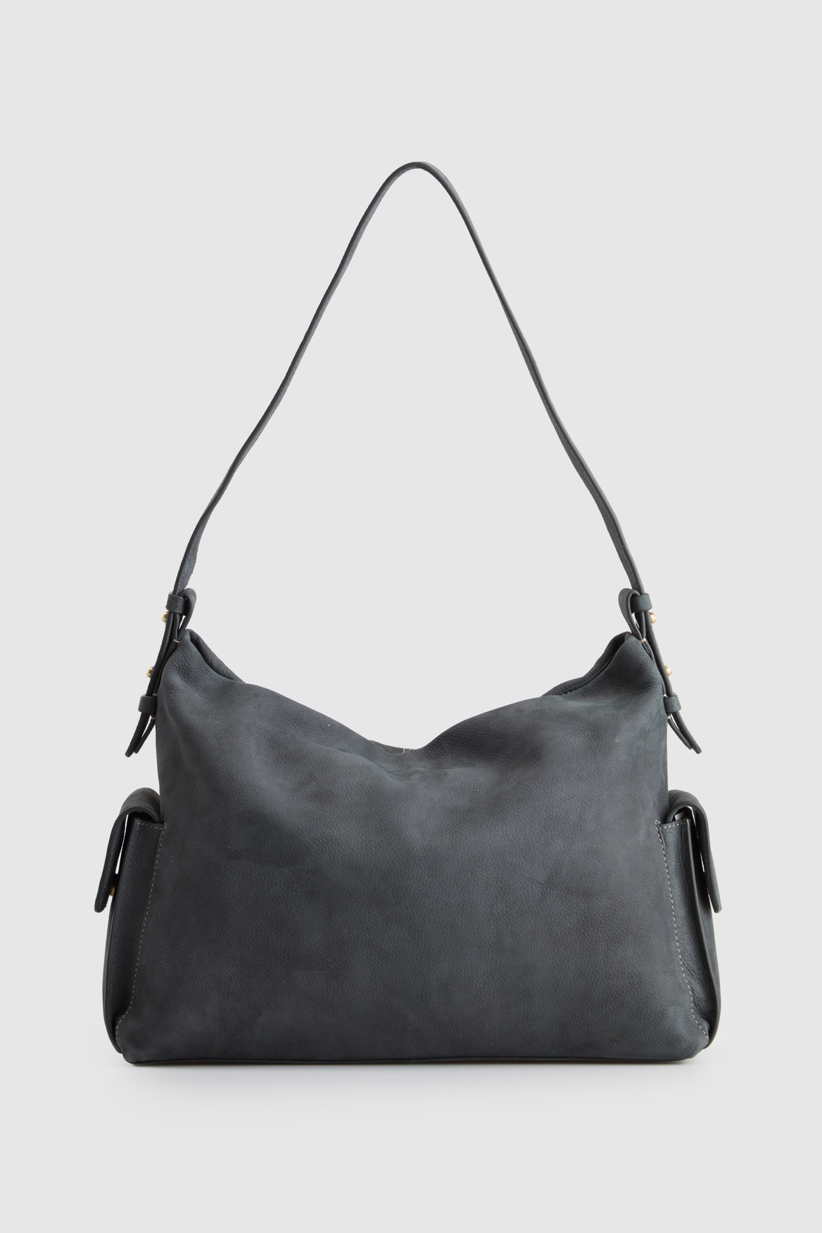 3227271_1.png Narda Leather Pocket Hobo Bag - Image 1