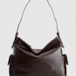 Narda Leather Pocket Hobo Bag