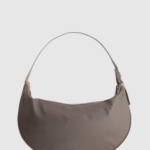 Noemie Leather Trim Shoulder Bag