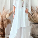 Casual   Irregular Hem Loose Dress