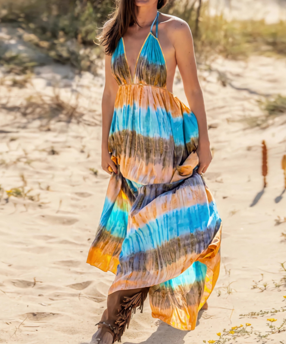 6475cd8feadcf52002231439b1130002.jpeg Summer Exquisite Tie-dye Dress - Image 1