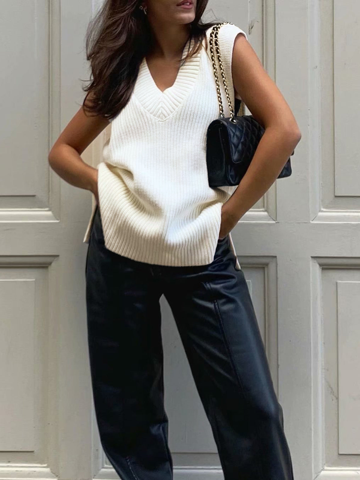 91d7e4c9a0cc45d015023c891d11d1c2.jpeg Oversized Sacred Dream Sweater Vest - Image 1