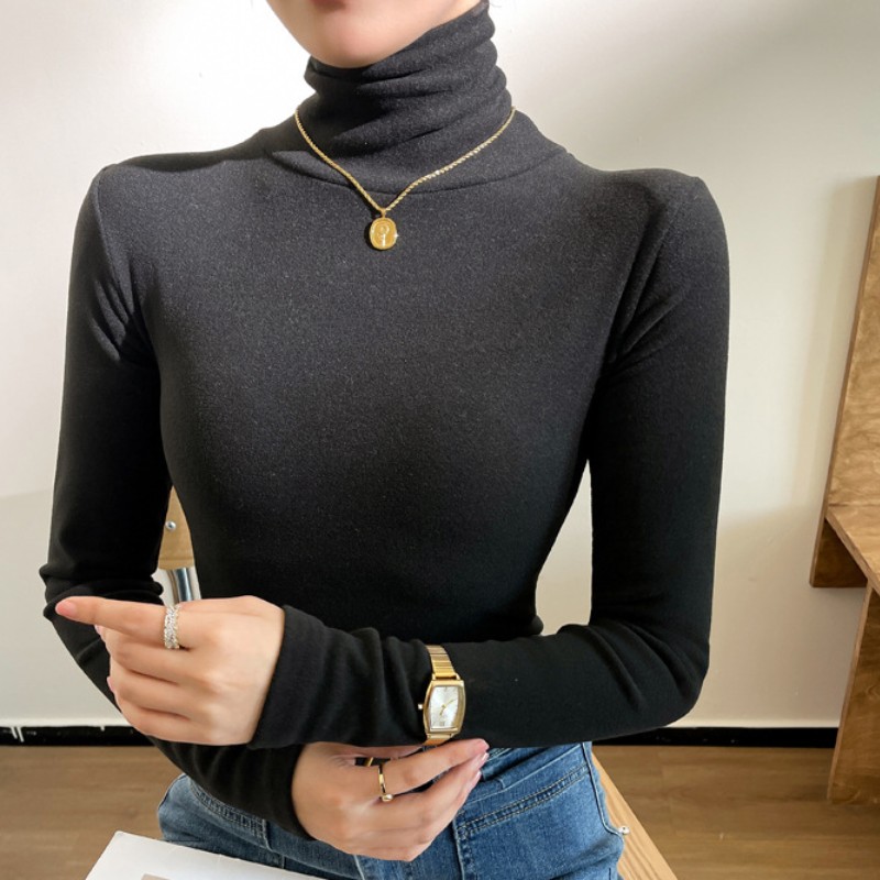 95f113287dc9604a86ff7d5d3021becb.jpeg Women's Winter High -necked Cashmere Bottoming Inward - Image 1