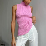Minimalist Mockneck Rib Tank Top