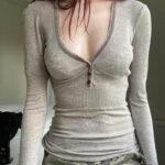Sexy Lace Knit Base Shirt