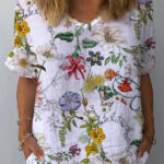 Women's Elegant Printed Loose Shirt