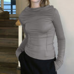 Sexy Fold Future Style Versatile Shirt
