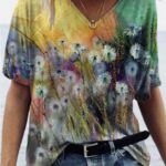 Women's Elegant Printed Loose Shirt