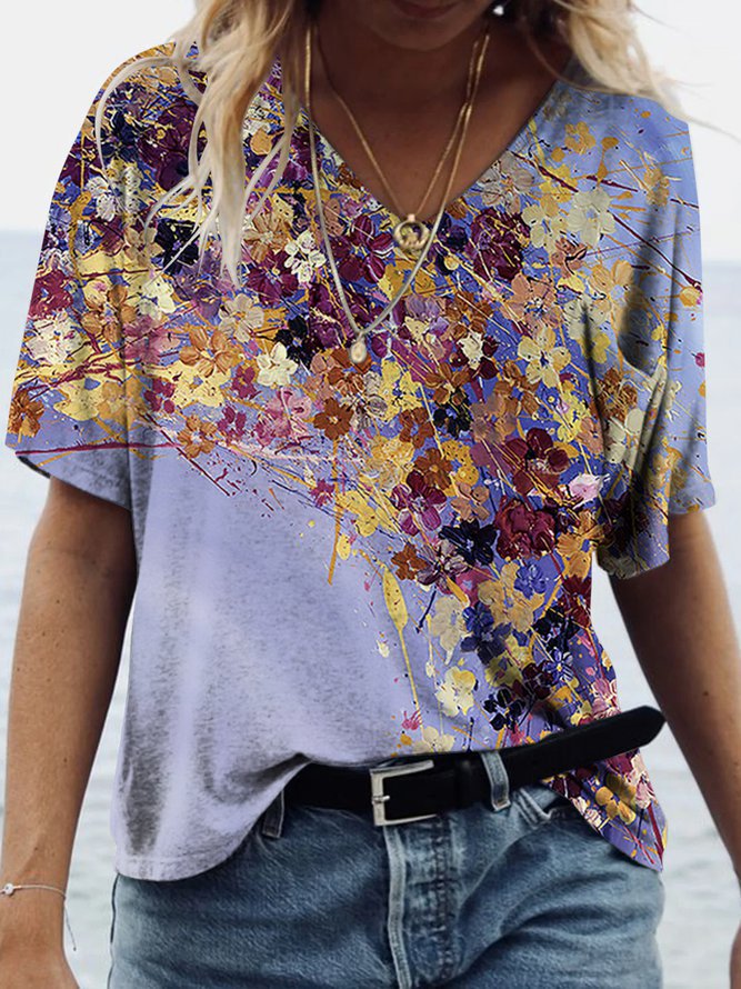 c48ec31ad87195d8b7f50e57d2c4cd36.jpeg Women's Elegant Printed Loose Shirt - Image 1