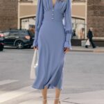 Classical Elegant Fold Low -cut Dress