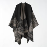 Travel Print Warm Cloak