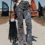 Women's Vintage Pattern Trousers