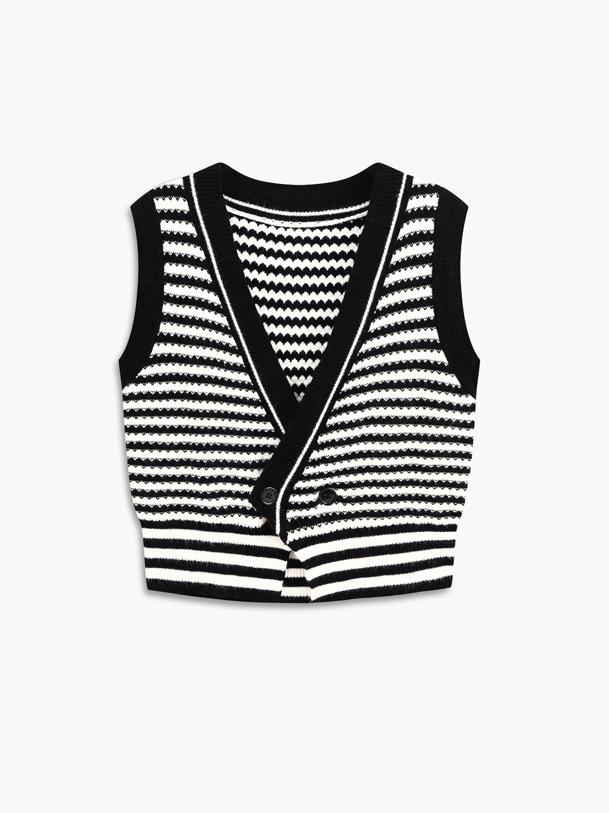 e5d070f21b3c5b3a30a992bd61af0227.jpeg Stripe Wrap Sweater Vest - Image 1
