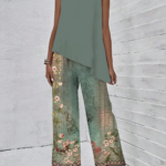 Women's Printed Loose Two-piece Set