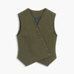 Asymmetric Buttoned Vest