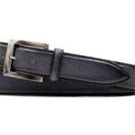 Firenze Italian Dress Calf Leather Belt - Graphite