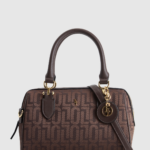 Logo Jacquard Barrel Bag