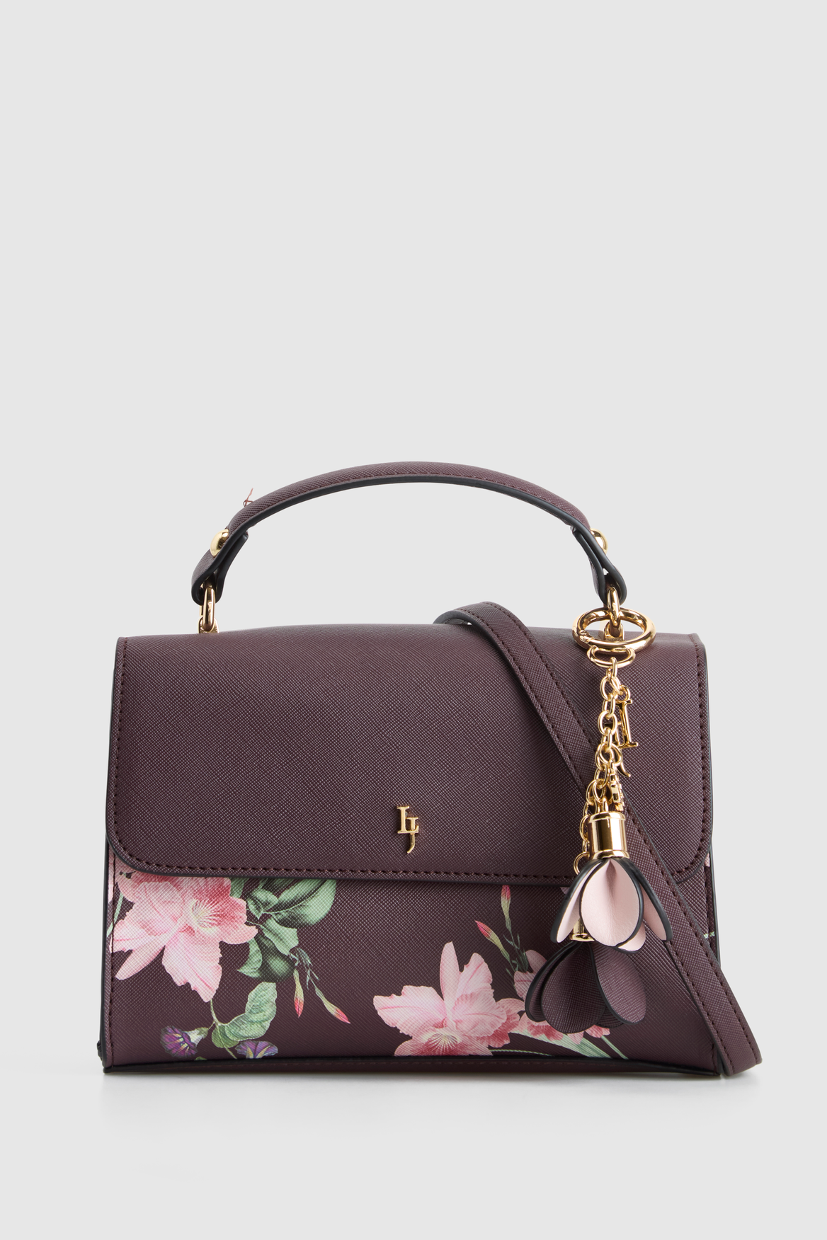 3226906_1.png Iris Floral Top Handle Bag - Image 1
