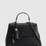 Logo Emboss Top Handle Bag