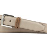 Bermuda Braid Nubuck Belt - Putty