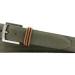 Bermuda Braid Nubuck Belt - Moss