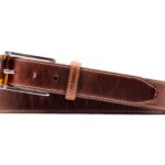 Old Row Saddle Leather Belt - Cigar