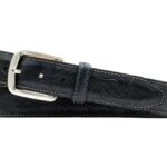 Amarillo Saddle Leather Belt - Black